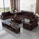 Wenting Yayuan Solid Wood Sofa Living Room New Chinese-style Storage Guifei Fabric Combination Light Luxury Small Apartment Furniture 9906 1+1+3+ Drawer Coffee Table [Storage] Cotton and linen cover