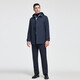 Rozio store same style, anti-wrinkle and easy to care for, autumn 25 LOZIO men's business casual detachable hood short windbreaker, royal blue M (48)