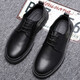 Ruan Dai (RUANDAI) 2025 autumn and winter leather shoes men's casual British Martin boots men's real I leather Korean style trendy work shoes low top men's shoes 100 brown 9922 44
