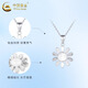 China Gold (CHINA GOLD) PT950 Platinum Shining Scale Sunflower Pendant Women's Light Luxury Valentine's Day Birthday Gift for Girlfriend and Wife Platinum Shining Scale Sunflower Pendant About 2.4g Free Silver Chain