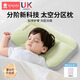 Xin'andai children's pillow space partition baby pillow 6 months and above 1-3-6 years old baby kindergarten pillow special for summer green T1 section-cold and warm double-sided pillow height 2/4cm 7A antibacterial/free laundry bag