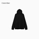 Calvin KleinJeans spring and autumn men's trendy American casual style classic simple ck letter loose sports hooded sweatshirt UB1-space black M