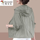 Woodpecker sunscreen female mother 2025 new summer temperament middle-aged sunscreen clothes light and breathable casual jacket 8892 pink XL [110-125Jin [Jin equals 0.5 kg]]