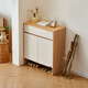 Quanyou Home Modern Simple Shoe Cabinet Entry Cabinet Home Multi-layer Shoe Storage Storage Cabinet Integrated Wall-Based