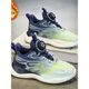 Dr. Jiang Boys 'Schuhe 2024 Winter neuer Teenager plus Samt zwei Baumwollschuhe mittelgroße Kinder-Laufschuhe Kindersport L9903-1 Hellblau (Winternetz) plus Samt 30 Standardgröße [Schuhlänge 19,3 cm]