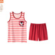 Pijama modal para mujeres en el verano 2025 nuevo traje sin mangas con almohadillas en el pecho, chaleco de gran tamaño, tirantes, versión coreana Corea OZM B1105 m (recomendado 75-95Jin [Jin iguala 0.5 kg])
