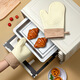 Ai Style Thickened High Temperature Resistant Silicone Oven Gloves Insulated Anti-scalding Kitchen Baking Tools Microwave Suitable Cute Design Two Fingers - Off-White 1 Pack Heat Resistant 300 Degrees