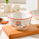 Underglaze color cute cartoon dishes set 2 4.5-inch bowls
