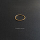 Yuansi niche design 14K gold thin ring ring for women Japanese retro style non-fading ring No. 14 in stock