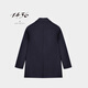 1436 1436 Travel Business 2025 Autumn New Lapel Men's Cashmere Coat Navy Blue M
