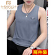 Modal pure cotton vest men's trendy vest slim fit personality trendy summer sports wear bottomed men's sleeveless T-shirt 20 sets - M9232 light gray + M9793 black 7XL [Suggestion: 205Jin [Jin equals 0.5 kg] to 220Jin [Jin equals 0.5 kg]]