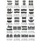 Zhisong adapts to FA474/700/085/147/189/298/350/679/499/214/321 front and rear brake pads FA679