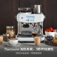 Breville bes878 rutining semiautomático cafetera visualización inteligente para hogar forjado plateado