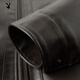 Playboy (PLAYBOY) Dad Winter Genuine Leather Jacket Men's 2025 Velvet Thickened Middle-aged and Elderly New Warm Leather Jacket Men Black 3XL