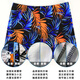 Chaosihui swimming trunks men's handsome loose quick-drying printed swimming hot spring pants boxer style anti-embarrassment swimsuit equipment yellow 01 + swimming cap + swimming goggles + nose clip earplugs XL XL3803 recommended 90-130Jin Jin is equal to 0.5 kg
