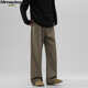 MMOPTOP trendy versatile vibe pure cotton jeans autumn and winter men's floor-length wide-leg trousers MNZK20 khaki XL