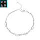 Gongzhan pt950 platinum gourd bracelet for women double chain AB model simple and exquisite platinum extended chain birthday gift for girlfriend Gourd platinum bracelet ab chain double layer about 3.2 grams