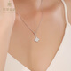 Cuihua pt950 platinum chain set, women's crown pendant, fashionable and simple clavicle chain, birthday gift for girlfriend and wife, platinum crushed ice chain, about 5g