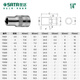 SATA 6.3MM small flying hexagonal short socket head 1/4 auto repair tool small quick socket set 11301 11301/3.5mm