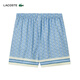 Lacoste francés cocodrilo lacoste cocodrilo ropa para hombres 25 shorts de estampado geométrico cómodos moda gh9928 gil/azul impresión geométrica s 3