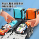 Light follows my will children's toy car alloy truck deformation large truck engineering track sliding ejection car boy birthday gift deformation ejection large truck orange 18 alloy car