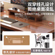 Quanpinwu solid wood computer desk desktop double desk office desk workbench student e-sports table home game table 140