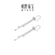Ming brand jewelry platinum earrings Pt950 white gold tassel butterfly ear wire BFH0134 platinum earrings about 3.01 grams