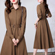 
LISM light luxury international high-end brand dress with high-end 2025 summer new exquisite shirts morning women's clothing formal military green M