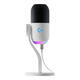 Logitech Blue Yeti Snow Monster Microphone Condenser Microphone GX Dynamic Microphone Professional Microphone Karaoke Recording Computer Mobile Game Live Broadcast Yeti GX (Dynamic Microphone Best for Game Noise Reduction) White Stand
