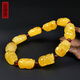 Amber style, one thing, one picture, one certificate, beeswax bracelet, Pixiu bracelet, men's style, natural amber carved Russian material, 15.27g, 16*11*9mm
