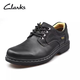 Qile genuine leather men's shoes new business casual shoes lace-up waterproof cowhide shoes Rockie L brown 41
