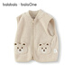 Balabala children's clothing children's vest 2025 winter new half-velvet inner warm vest for boys and girls cute and cute