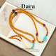 Dara, a multi-wear chicken fat yellow beeswax bracelet necklace, turquoise crystal bracelet, the same style for men and women, is a Chinese Valentine's Day gift for your girlfriend