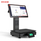 Jingdong cashier ai intelligent weighing and cashier all-in-one machine D6 fruit shop with scale fresh food cashier PC scale convenience store cashier system supermarket printing integrated cashier scale new (ai recognition model) dual screen cashier scale + code scanning gun + label machine + cash box smart cashier
