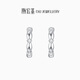 Chao Acer Platinum Diamond Earrings for Women PT950 Earrings C-shaped Simple and Exquisite Sparkling Gift for Girlfriend’s Birthday Single Style, Free Silicone Ear Plugs