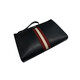 BALLY autumn and winter men's classic simple red and white striped clutch bag wallet men's gift black