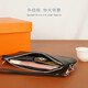 Men's Clutch Genuine Cowhide Large Capacity Clutch Bag Multifunctional ID Bag Bank Card Bag Coin Storage Bag Black Small Bag