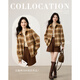 Shangjing shirt women's 25th winter new women's Korean style lazy style woolen material thickened color block plaid loose shirt women's tops