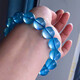 Guran 7A natural ice devil blue 6-20mm single bead non-hole pendant DIY crystal multi-treasure bracelet 7A boutique 20mm single bead