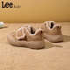 LEE KIDS Children's Shoes Winter New Children's Warm Snow Boots Plus Velvet Cotton Shoes Girls Casual Shoes Flat Shoes Boys Big Children Khaki 34 Recommended Foot Length 206mm
