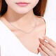 Saturday Fortune (ZLF) PT950 platinum necklace women's fashion Japanese chain clavicle chain platinum necklace for girlfriend 42cm -3.28g