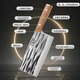 Wang Mazi kitchen knife full set hand-forged kitchen knife set three-piece kitchen knife set household bone chopping knife multi-purpose knife 25 years new forged kitchen knife set free sandalwood cutting board