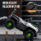 Zhouzhou Che children's electric car four-wheeled with remote control baby electric car four-wheeled off-road vehicle can sit on children's toy car with samurai gray + dual drive 12V4.5A + remote control + swing + Bluetooth