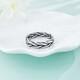 Beijing Gold Trading Center Co., Ltd. Platinum solid electric black gold twist minimalist fixed mouth ring as a Mid-Autumn Festival gift for mother's love mother's lover's birthday Twist minimalist fixed mouth ring (approximately 12.88g)