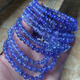 Natural Heart of the Ocean Ice Translucent Tanzanite Purple Sapphire Crystal Bracelet Tanzania Treasure A168 Approximately 5.8-6.4mm