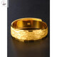 Keshan 18K sand surface ring men's 999 solid gold frosted ring fashionable simple gold tail ring live adjustable male