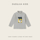 Dudujia anti-static boys' bottoming shirt winter children's long-sleeved T-shirt half turtleneck winter clothing girls' tops children's clothing trendy pink 90