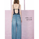 Sancai 2025 winter new style high-waisted loose jeans pure cotton trousers scimitar wide-leg pants drape