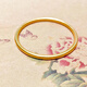 Wan Kehao ancient method inheritance bracelet yellow. Gold solid sand. Gold ring bracelet simulated matte bracelet stack gold 62 ring mouth