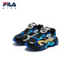 FILA斐乐儿童童鞋跑步鞋2025年冬季新款男女童小童儿童复古跑鞋 黑/斐乐白-BP 32